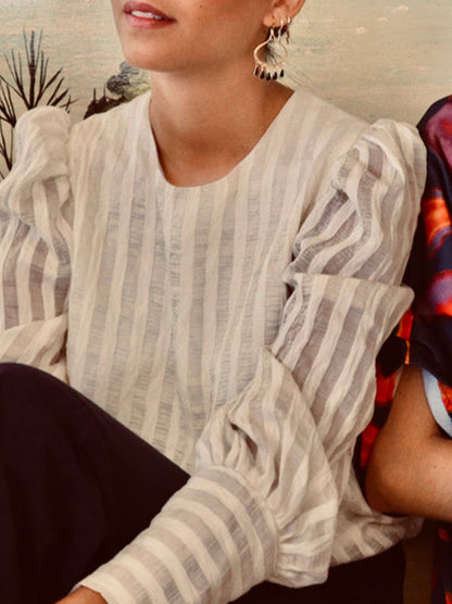 BLUSA OREGÓN MARFIL.