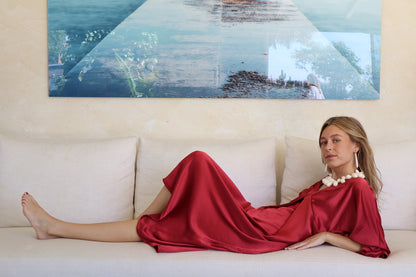VESTIDO TANZANIA CORAL. Pre-order. Fecha estimada de envío 15 de Septiembre