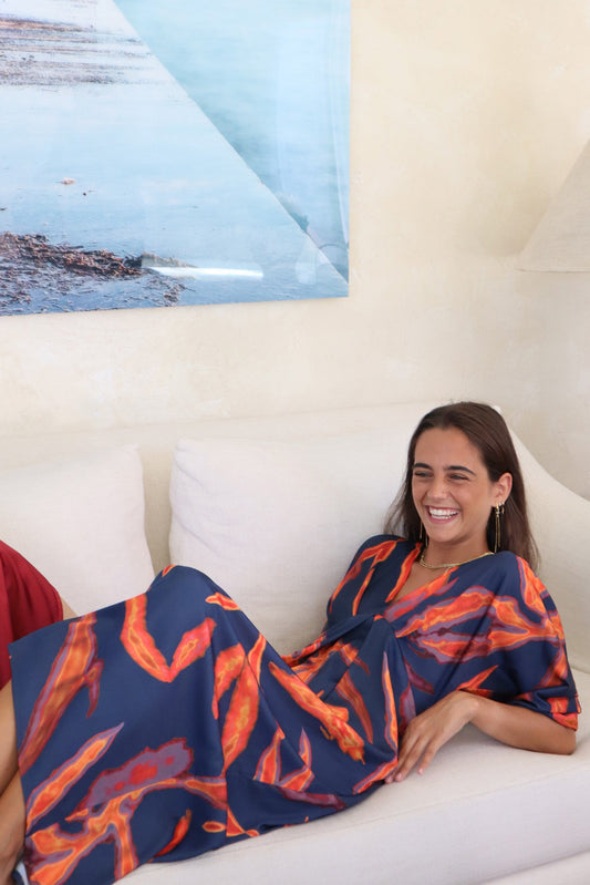 VESTIDO TANZANIA MARINO. Pre-order. Fecha estimada de envío 15 de Septiembre
