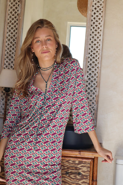 VESTIDO WINDSOR GRANATE. Pre-order. Fecha estimada de envío 25 de Septiembre
