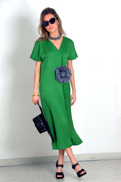 VESTIDO MONTECARLO VERDE, sin flor