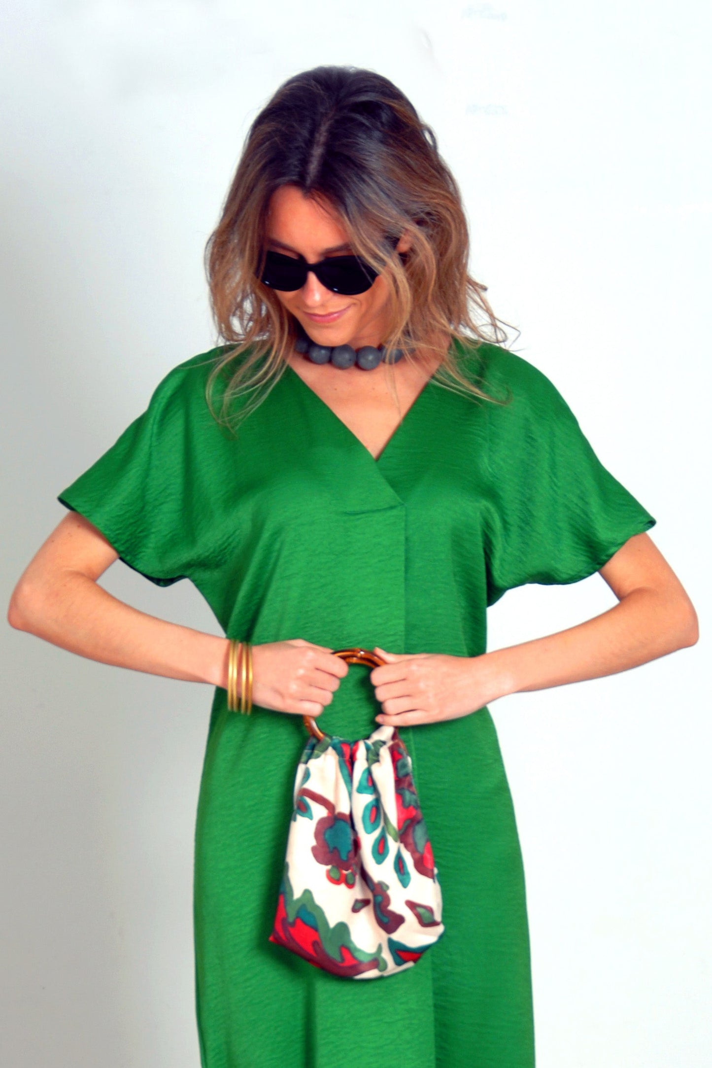 VESTIDO MONTECARLO VERDE, sin flor