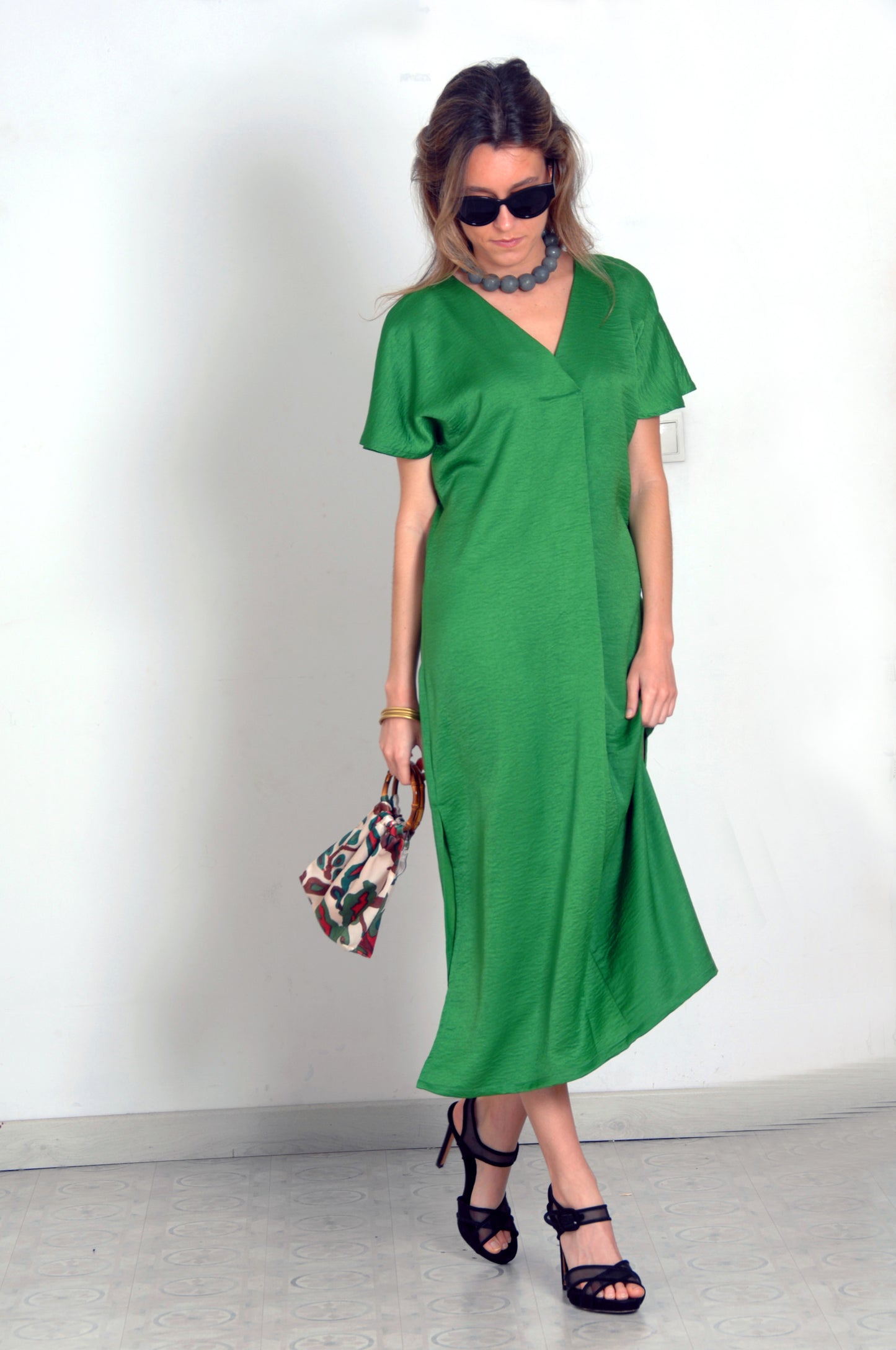 VESTIDO MONTECARLO VERDE, sin flor