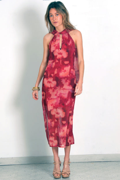 VESTIDO GRECIA GRANATE