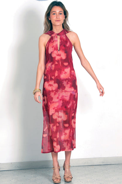 VESTIDO GRECIA GRANATE