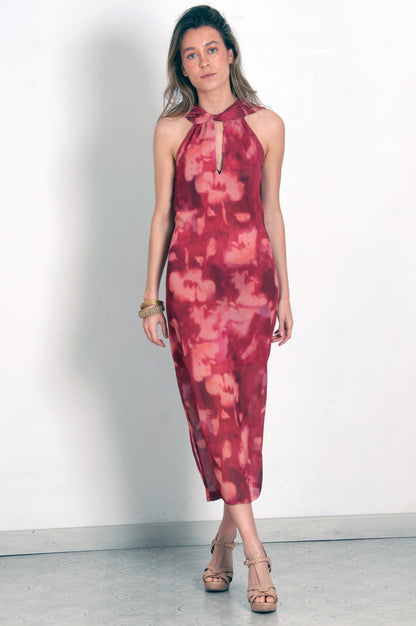 VESTIDO GRECIA GRANATE