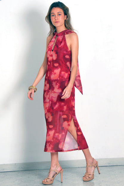 VESTIDO GRECIA GRANATE