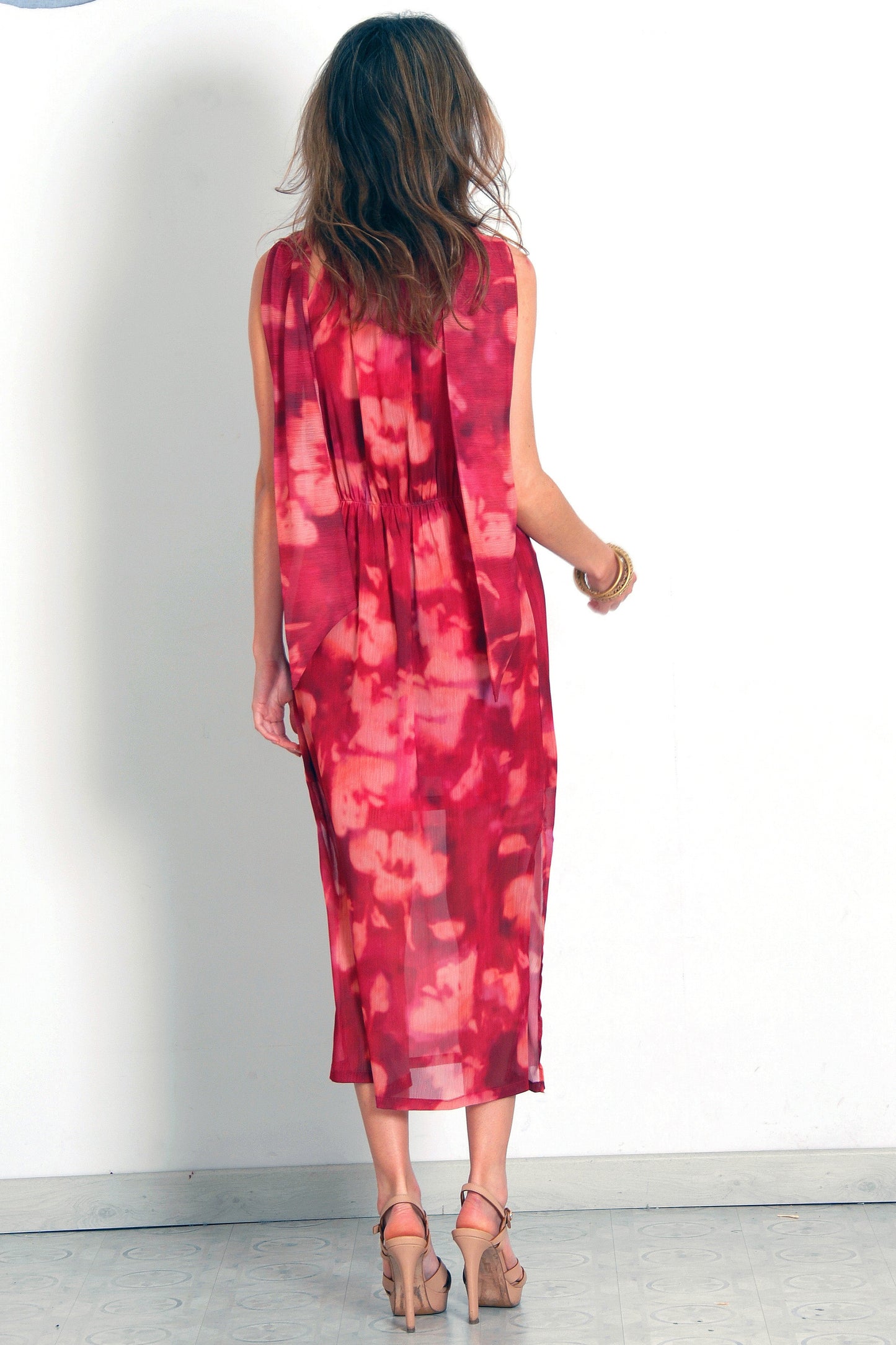 VESTIDO GRECIA GRANATE