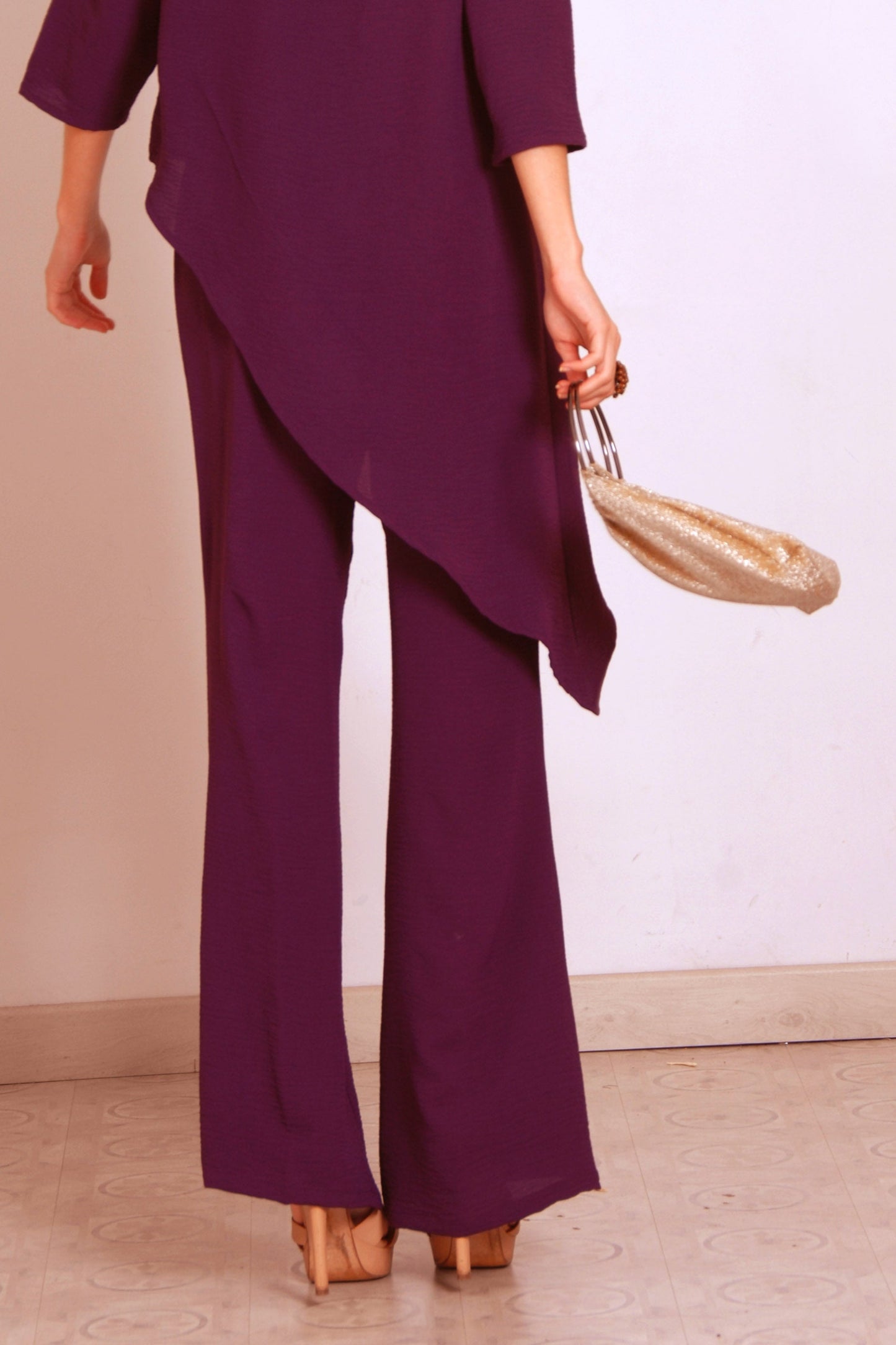 CALÇA ROXA FLORENCE. 