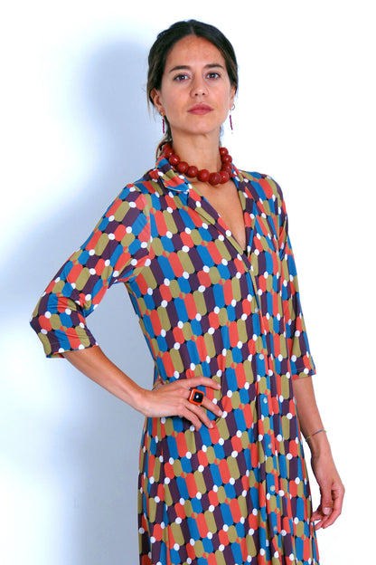 VESTIDO ESCORIAL MOSAICO
