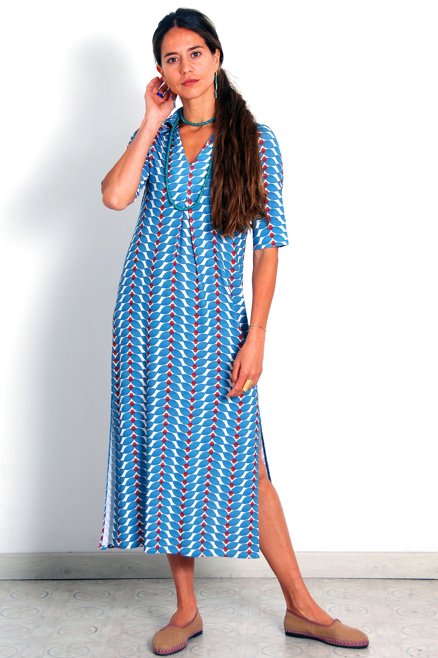 VESTIDO LONDRES ESPIGAS. Pre-order. Disponible la T. L,  el 8 de Junio.