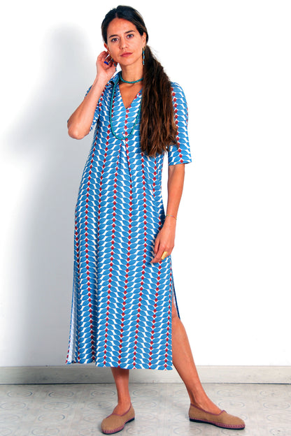 VESTIDO LONDRES ESPIGAS. Pre-order. Disponible la T. L,  el 8 de Junio.