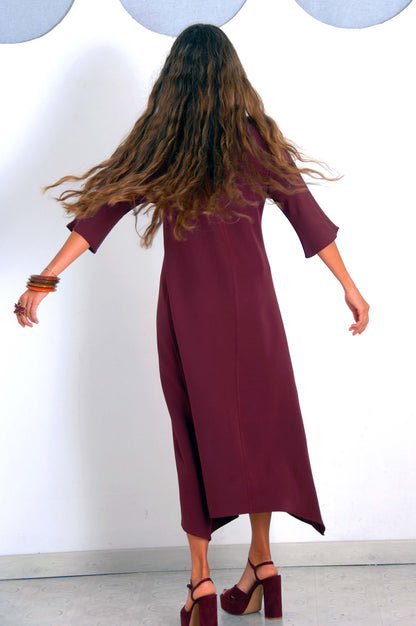 VESTIDO SEVILLA GRANATE. Disponible 4 de noviembre