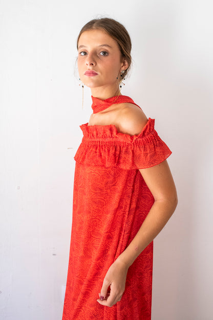 VESTIDO MEXICO NARANJA