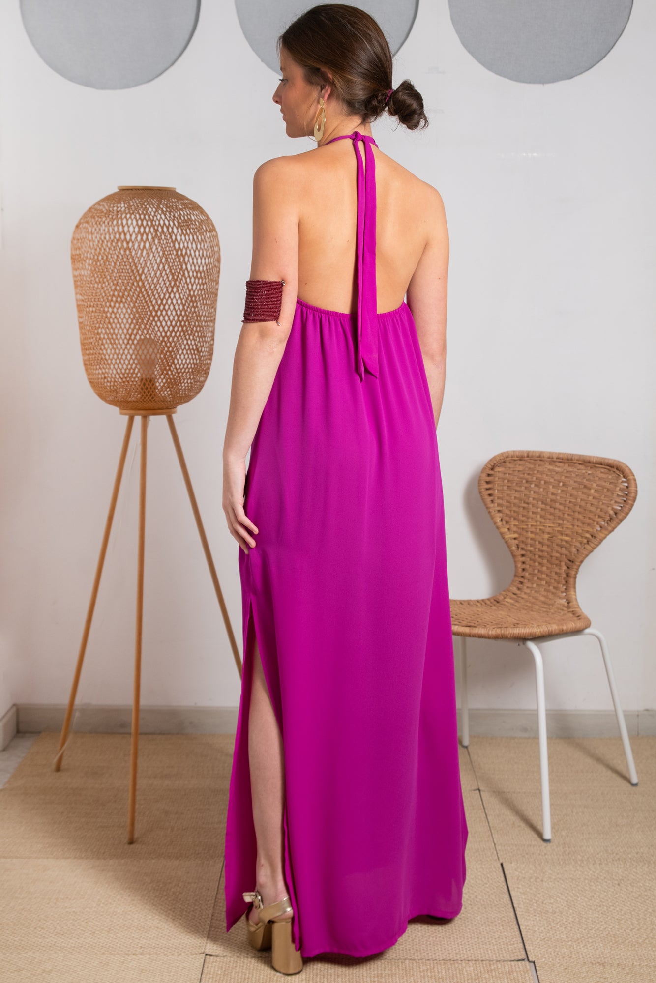 VESTIDO UCRANIA FUCSIA