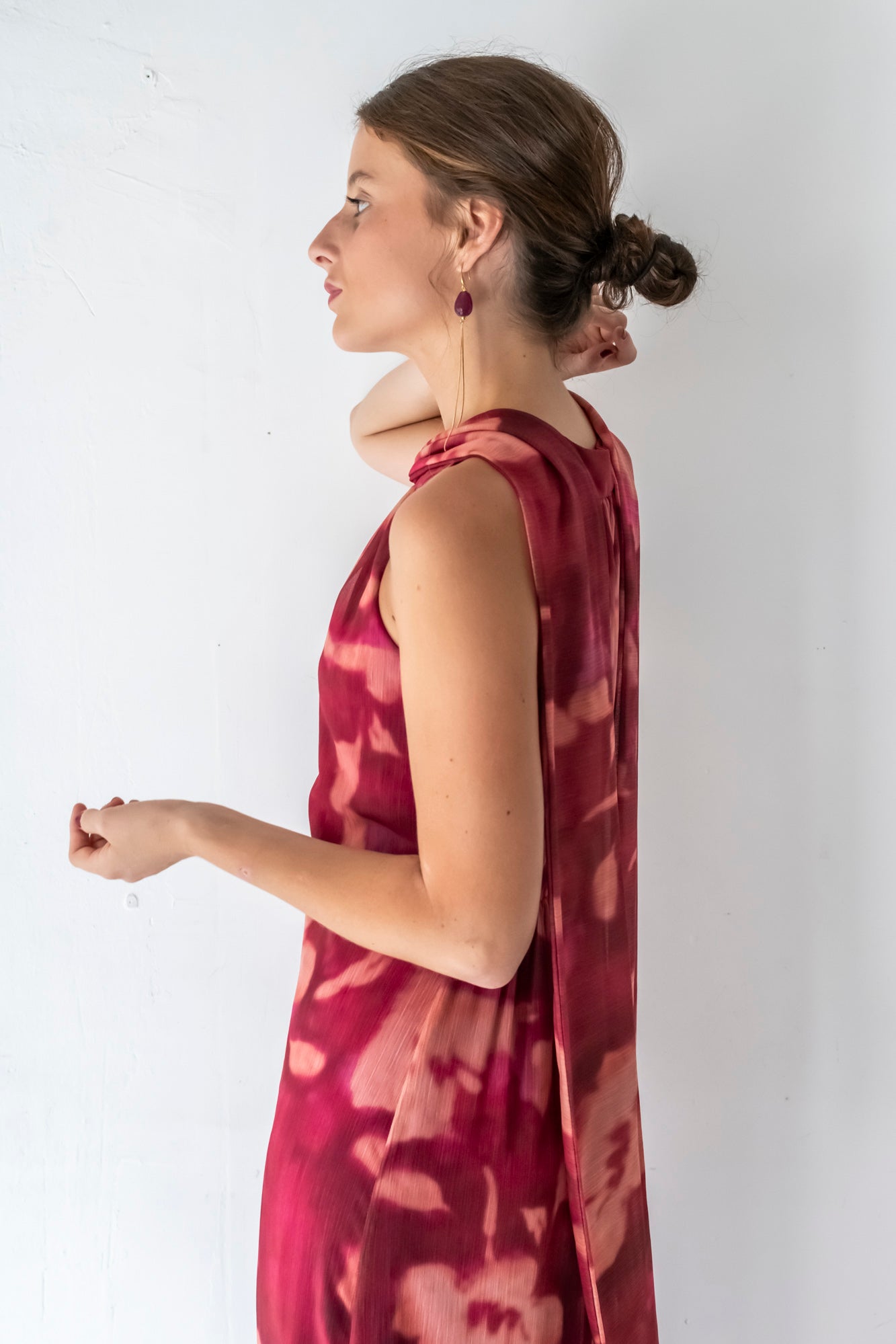 VESTIDO GRECIA GRANATE