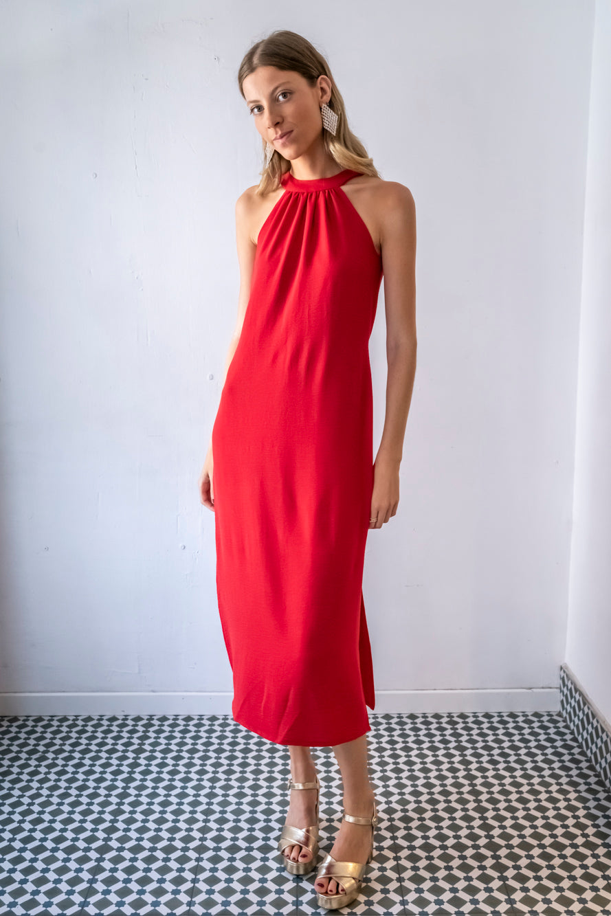 VESTIDO ATENAS ROJO