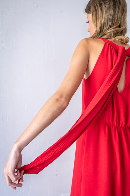 VESTIDO ATENAS ROJO