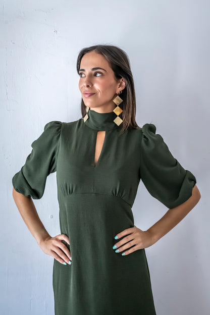 VESTIDO COLONIA CAQUI