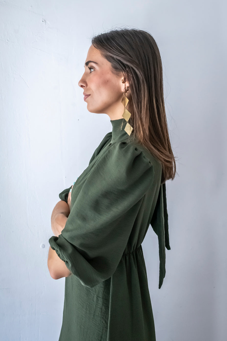 VESTIDO COLONIA CAQUI