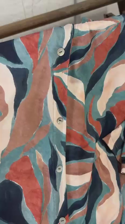 VESTIDO ESCORIAL HOJAS