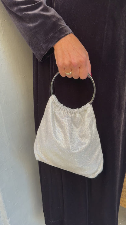 BOLSO LUREX PLATA