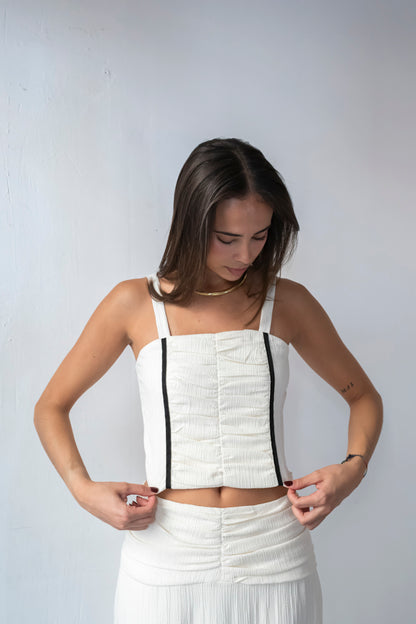 FALDA DIJON MARFIL