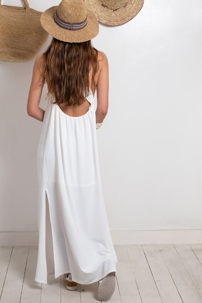 Vestido nudo blanco